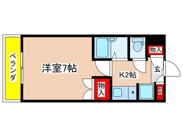 サンロイヤルの物件間取画像